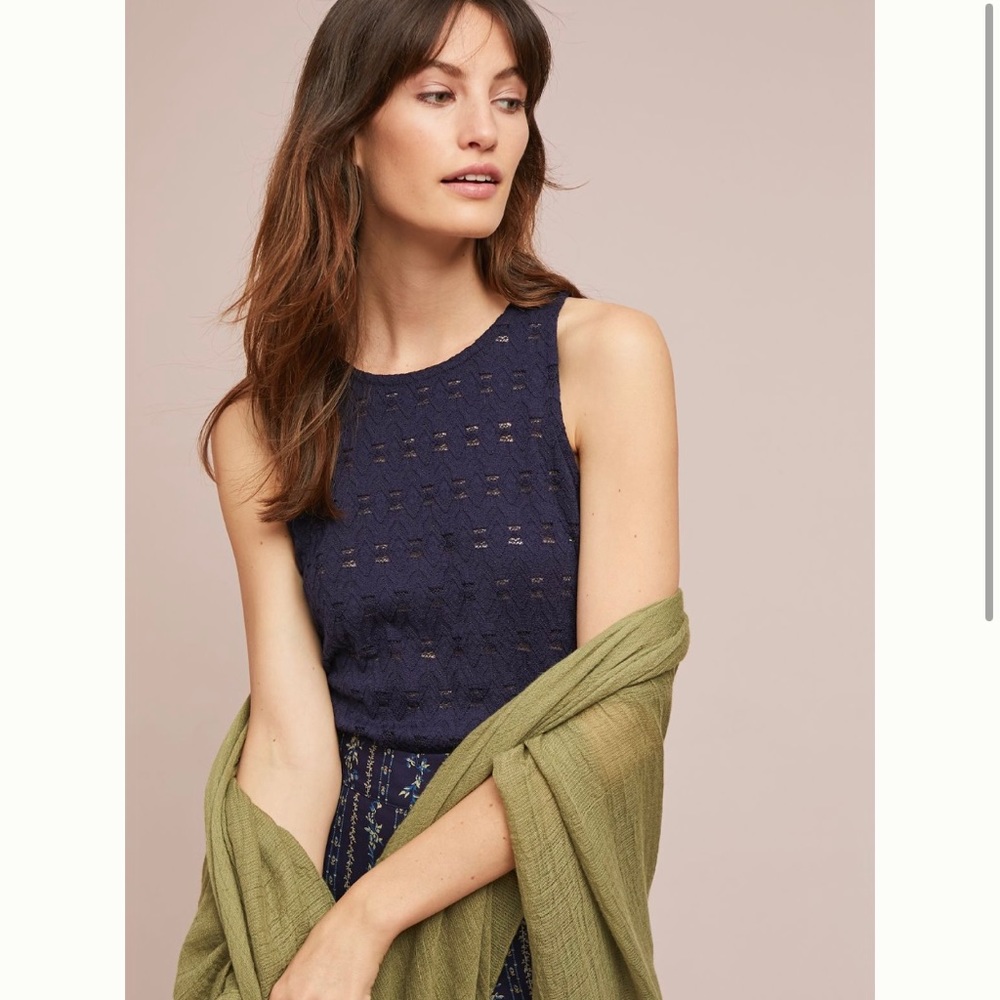 Anthropologie Lace Layering Tank